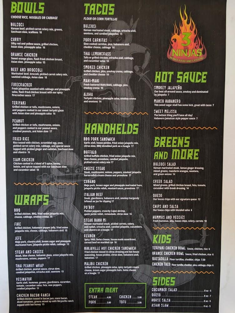 3 Ninjas Liberty Lake Menu image 3